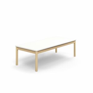 Stôl DECIBEL, 1800x800x530 mm, akustický HPL - biela