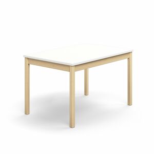 Stôl DECIBEL, 1200x800x720 mm, akustický HPL - biela
