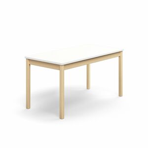 Stôl DECIBEL, 1400x700x720 mm, akustický HPL - biela
