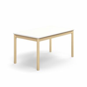 Stôl DECIBEL, 1400x800x720 mm, akustický HPL - biela