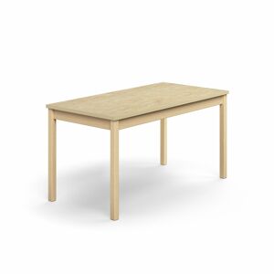 Stôl DECIBEL, 1400x700x720 mm, linoleum - béžová, breza