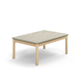 Stôl DECIBEL, 1200x800x530 mm, akustické linoleum - šedá