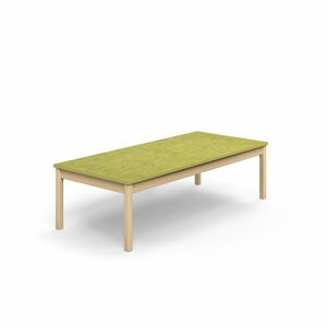 Stôl DECIBEL, 1800x800x530 mm, akustické linoleum - zelená