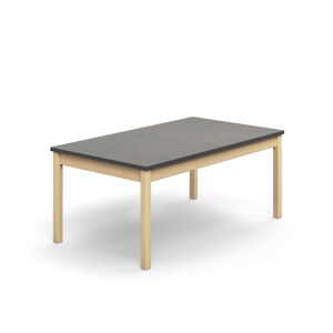 Stôl DECIBEL, 1400x800x590 mm, akustické linoleum - tmavošedá