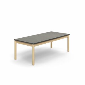 Stôl DECIBEL, 1800x800x590 mm, akustické linoleum - tmavošedá